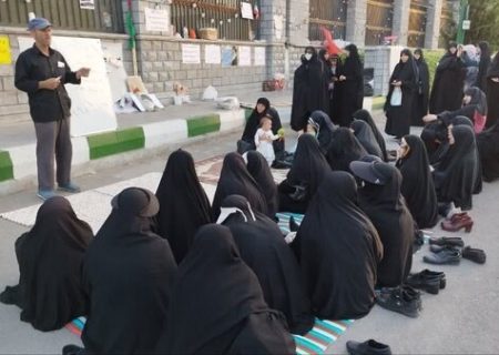برخورد نیروی انتظامی با تحصن حامیان قانون عفاف و حجاب