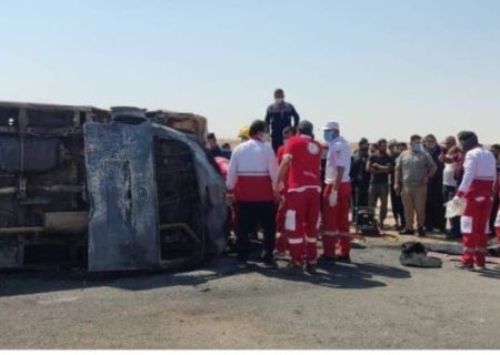 تصادف اتوبوس حامل زائران ایرانی در عراق؛ یک نفر جان باخت