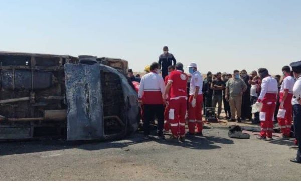 تصادف اتوبوس حامل زائران ایرانی در عراق؛ یک نفر جان باخت