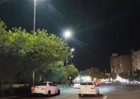 روشنایی پایدار مسیر ۴کیلومتری چایکنار تبریز با ۱۲۰ چراغ LED فوق کم مصرف