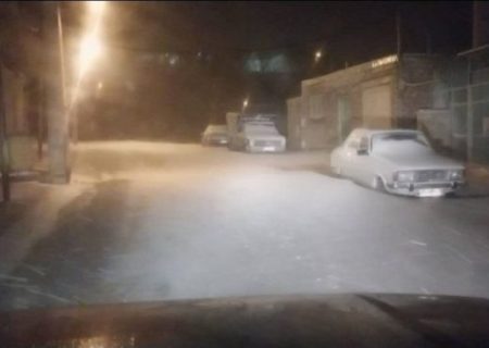 تلاش شبانه کارکنان برق اسکو برای رفع خاموشی برق روستای آمقان