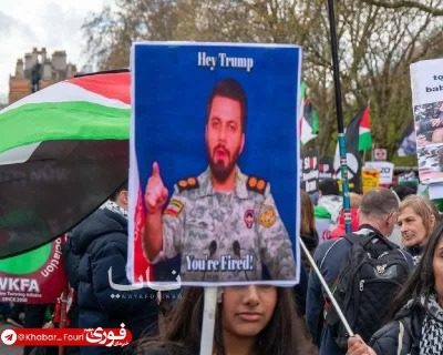پرچم ایران در آمریکا!