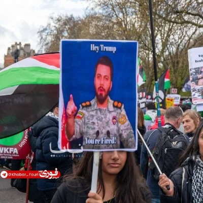 پرچم ایران در آمریکا!