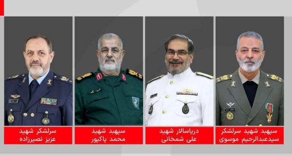 شهادت جمعی از فرماندهان عالی رتبه نیروهای مسلح