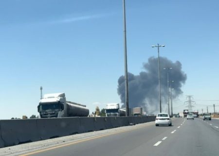 آتش‌سوزی در واحد صنعتی نظر آباد