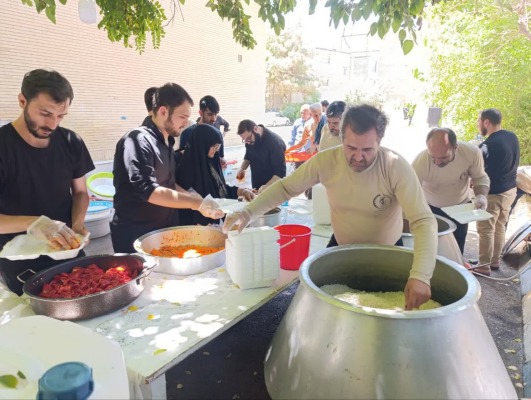 فعالیت ۳۲۰ جهادگر آذربایجان شرقی در مشهد همزمان با تشییع امام شهید